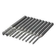 10pcs Carbide 1 5mm 3 175mm End Mill Engraving Bits CNC Rotary Burrs