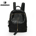 2016 Fashion Women Backpack Vintage Leather Black Shoulder Bag Casual School Bags For Teenagers Girls Travel