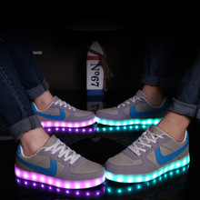 Led luminous shoes women Led shoes for adults Men shoes 2016 fashion Canvas shoes men casual