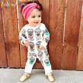 babzapleume Brand 0 24M Newborn Baby Clothes Cute Cotton Underwear Tracksuits Ice cream Print Child Jumpsuit