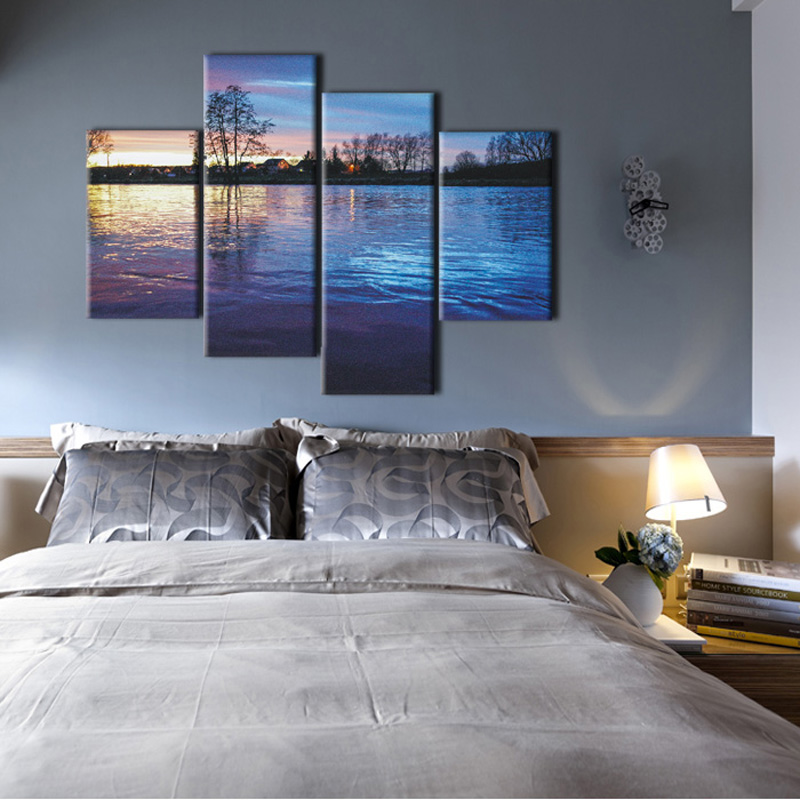 muti panel nature scenery canvas prints picture modern bedroom wall art large vertical painting on canvas for living room decor - Modern Bedroom Wall Art muti panel nature scenery canvas prints picture modern bedroom wall art large vertical painting on canvas for living room decor - Modern Bedroom Wall Art