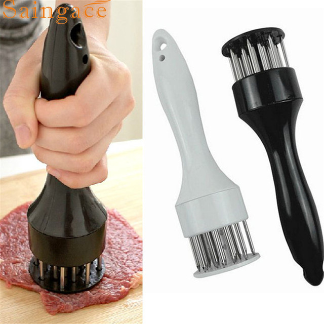 Новых Квалифицированных Кухня Инструменты Профессия Мясо Мясо Tenderizer Иглы Из Нержавеющей Стали Кухонный Инвентарь Леверт Челнока dig6329