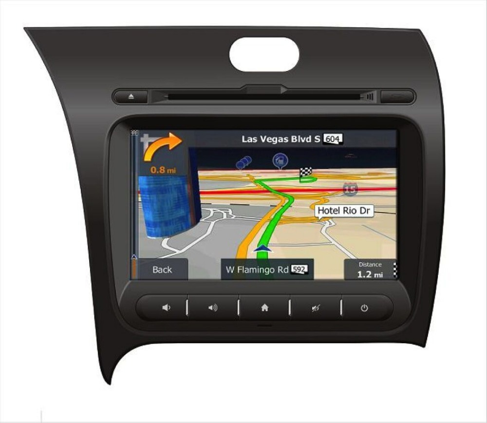 8 digital touch screen font b Car b font font b GPS b font for K3