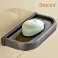 Beelee BL7707B Bathroom Soap Dish Wall mounted Soap Basket Brass Pedestal Oil Rubbed Bronze Black Soap