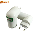 360 Degrees Eu To E27 Lamp Bases 110V 220V power socket Lamp Holder Converters Fireproof Material