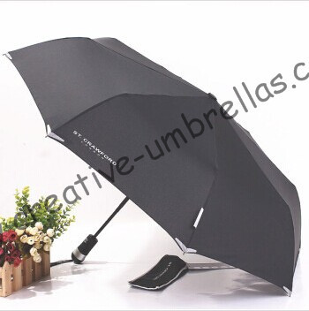 Бесплатная доставка, автоматический открытый и закрывать автоматически, факел зонтик, в три раза, свет зонтик, зонтик
