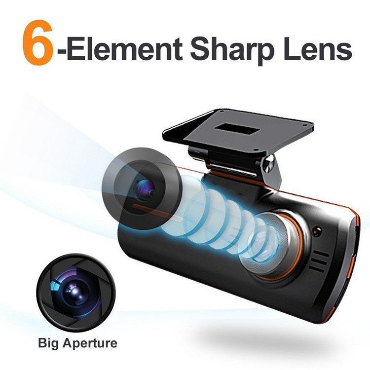 H.264 Two Dual Lens Car Camera Car Black Box Dashcam With Rear Camera 1080p Night Vision Video Registrator Register Car DVR GPS (9)