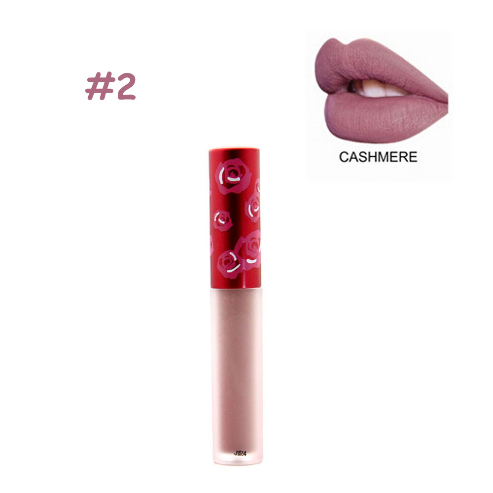 Image of 1 Pcs New Brand 11 Matte Color Cashmere Shroom Lip Gloss waterproof long lasting Lipgloss sexy lipstick Women Stick Lips Balm
