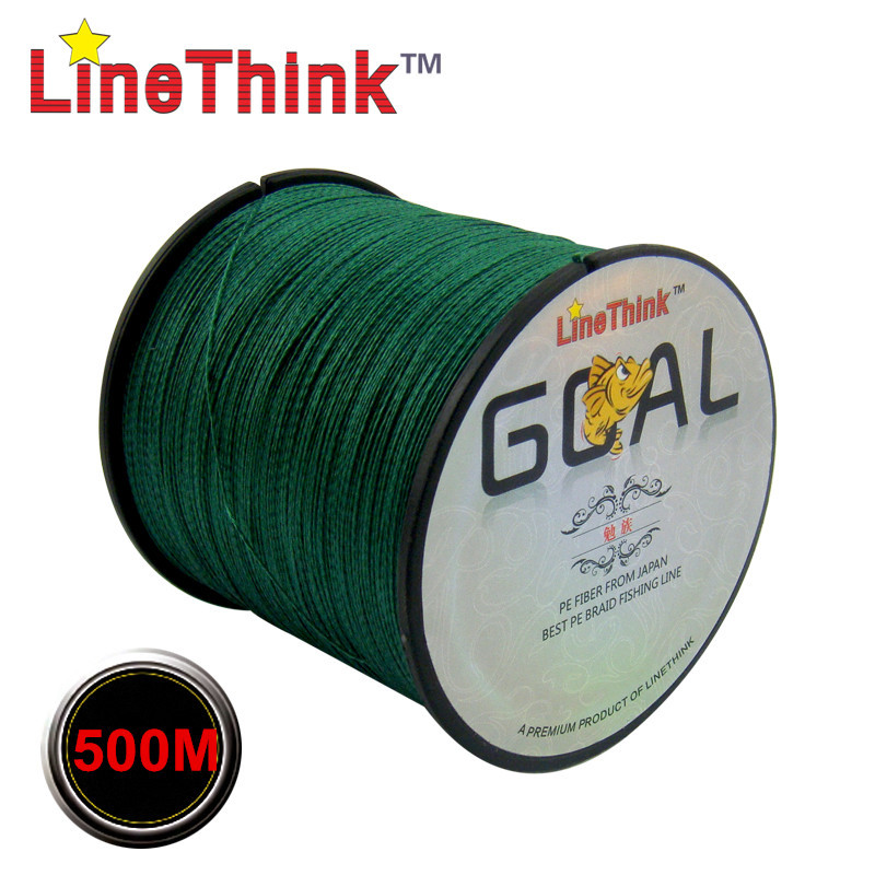 Image of 500M Brand LineThink GOAL Japan Multifilament 100% PE Braided Fishing Line 6LB to 120LB Free Shipping