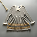 Spring and Autumn models children s children s children s knit dress children s cotton long