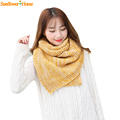 Newly Design Winter Keep Warm Large Wool Knitted Scarf Shawl For Women Men 161121 Drop Shipping