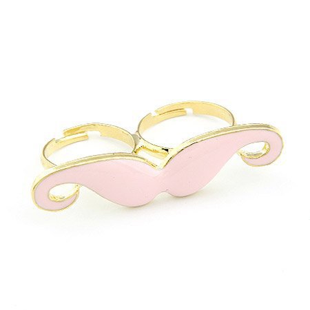 Cute Beard Double Finger Rings Fashion Jewelry All...