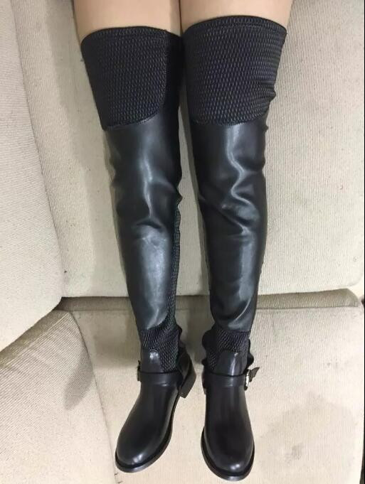 Popular Flat Thigh High Boots For Women-Buy Cheap Flat Thigh High Boots ...