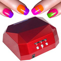 5 Colour Diamond Shape 36W Auto UV LED Lamp Dryer Curing for DIY Gel Nail Polish