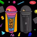 Wiggle Love and Peace Rock Roll Microphone Silicone Case for iPhone5 5s SE i6 4 7