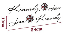 1pair Umbrella Resident Evil car sticker reflective sticker decal styling for Toyota Ford VW Kia Lada