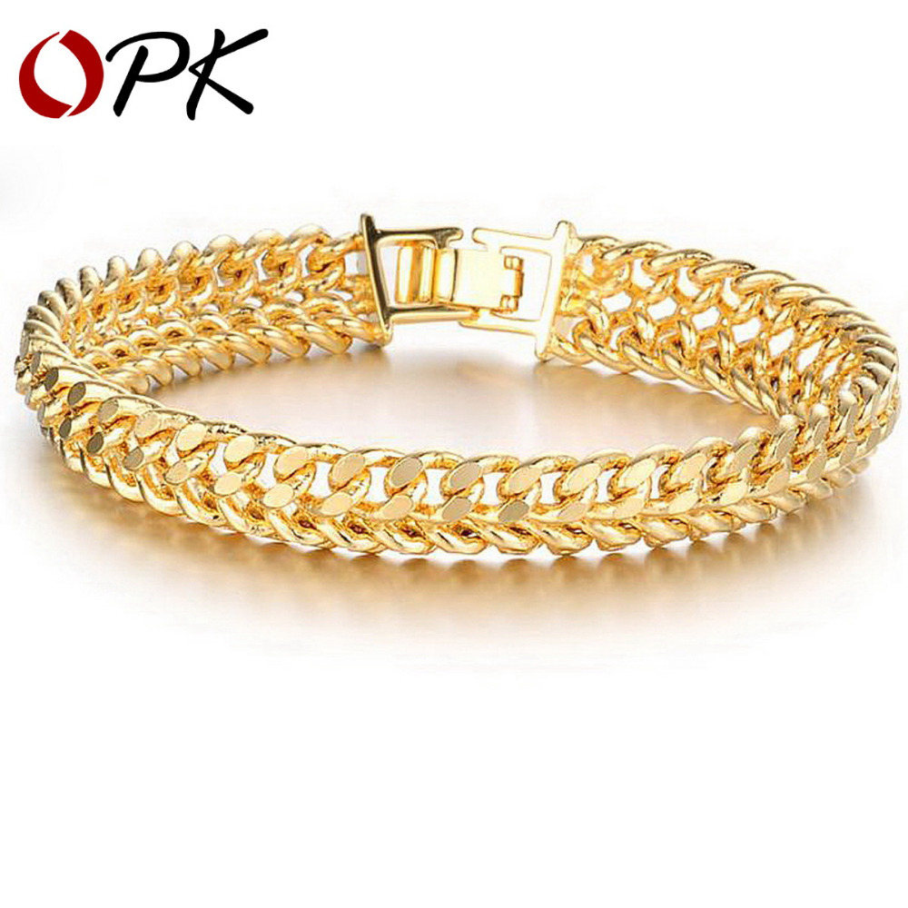 www.bagsaleusa.com/product-category/onthego-bag/ : Buy OPK Cool Man Gold Plated Bracelet Chain Bracelets For Men Never Fade Anti ...