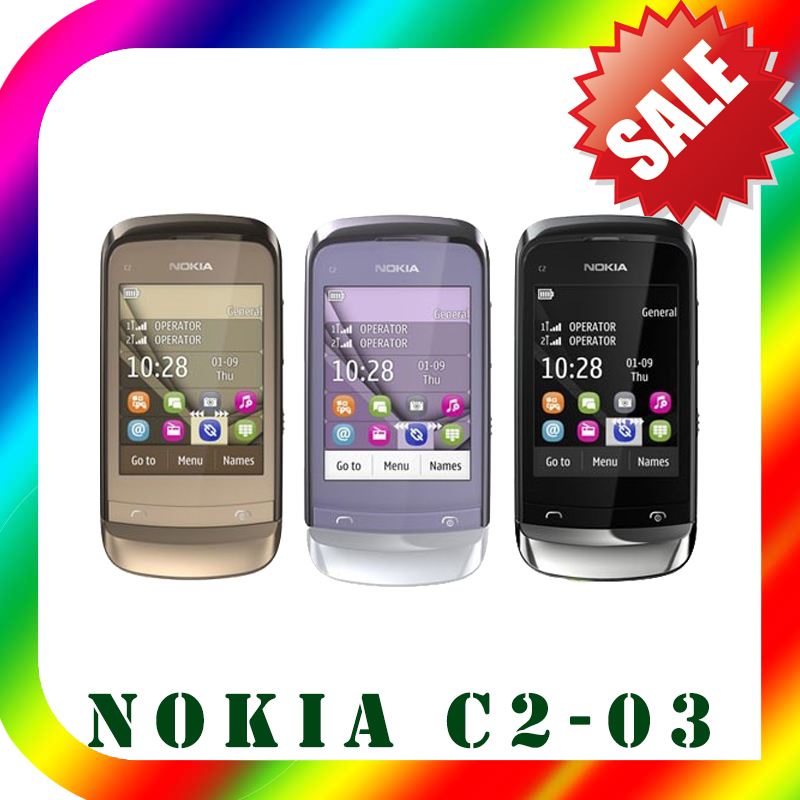 Original nokia C2-03 Unlocked Phone Dual SIM Card ...