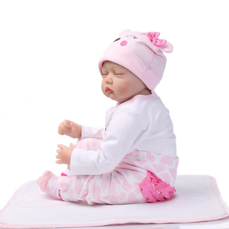 simulated baby girl doll