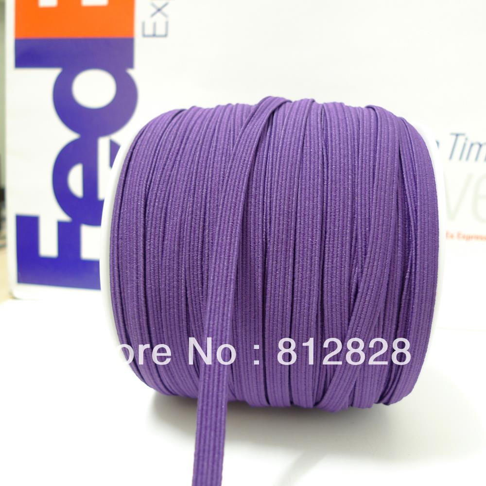 50 Meters 1/4\'\' 6mm #20 Plum Purple Color Skinny E...