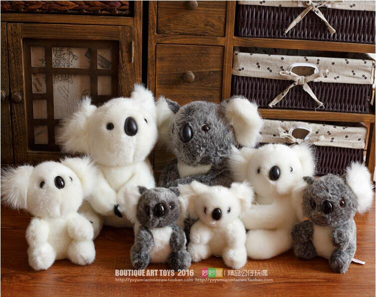 Plush Toy Koala Doll Children'S Toys Birthday Gift Hristmas Holiday Gifts Gray White image
