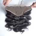 7A peruvian virgin hair body wave lace frontal closure 13 x6 lace frontal closure
