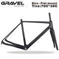 2017 miracle bikes Thru Axle 142mm Available Gravel 700C Carbon Bike Frame Gravel Di2 Carbon Cyclocross