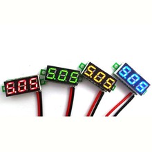 Green DC 0 30V 2 Wire LED Display Digital Voltage Voltmeter Panel Car Motorcycle