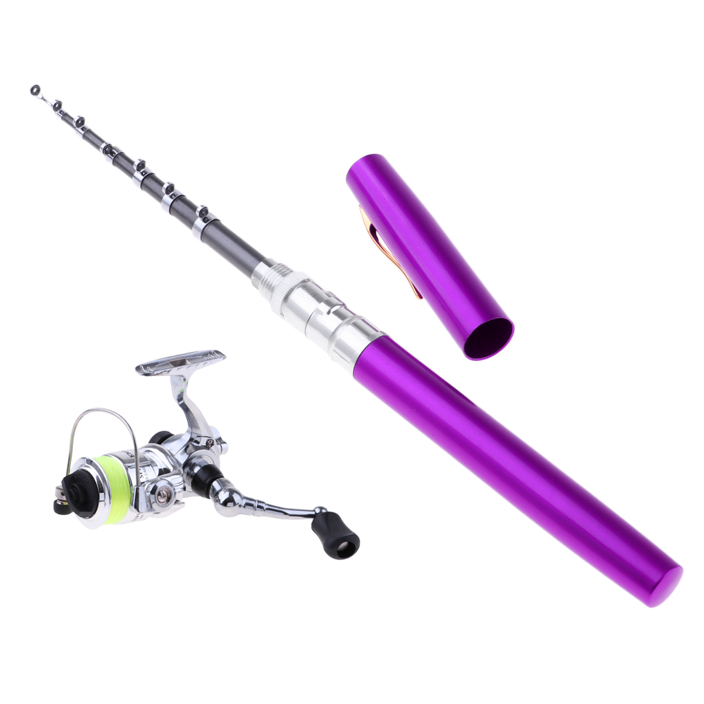 purple rod and reel combo