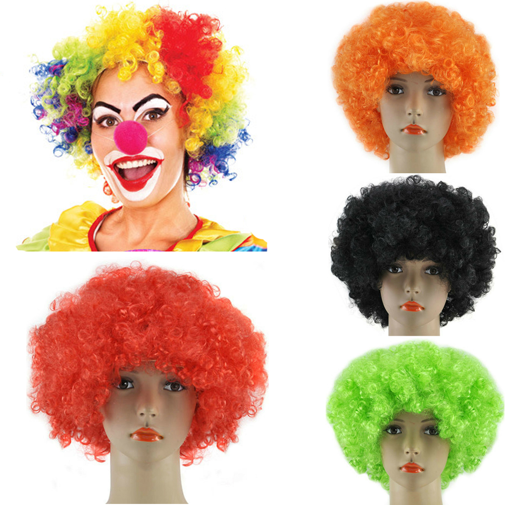 Super Huge Afro Wig Big Retro 70s Disco Clown Costume Black Red or Blonde