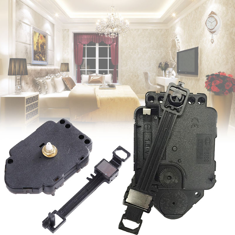 Replacement Quartz Clock Pendulum Movement Accessories Part Black P6188 Mini 