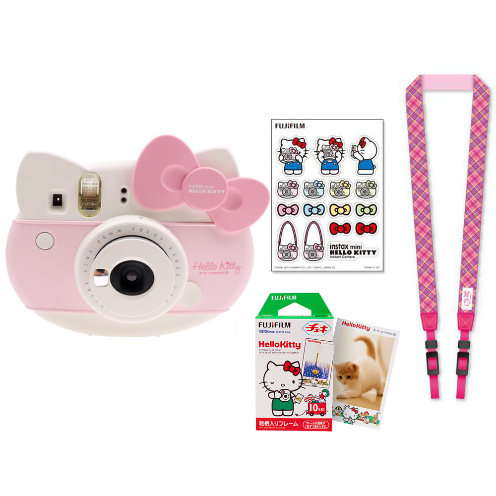 Hello Kitty Polaroid Camera Pink Japan Sanrio Bag&Manual&Album 