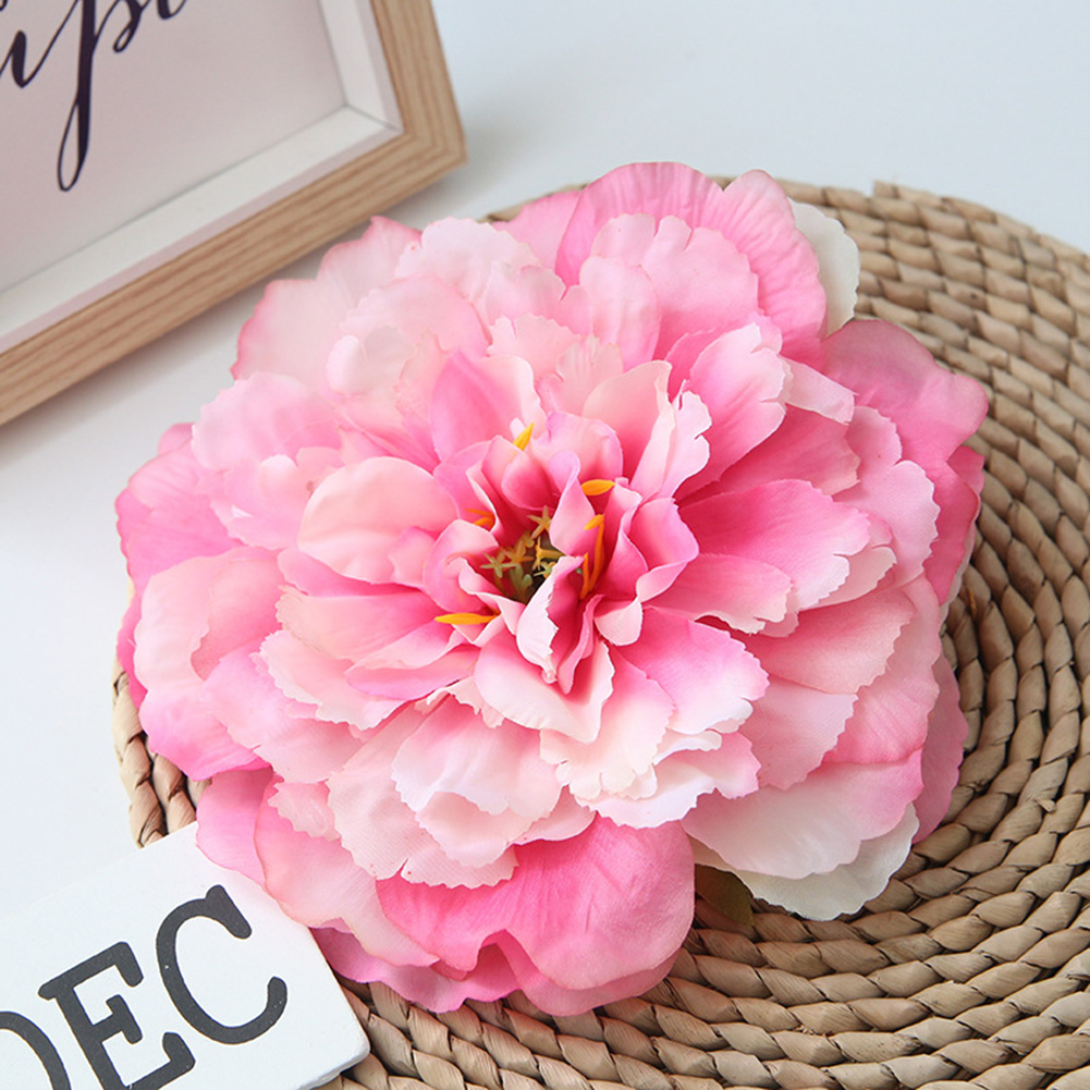 16cm Artificial Fake Peony Flower Head DIY Wedding Wall Background Table AU_ HN 