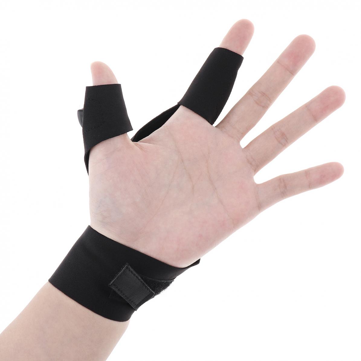 Description Picture 5 of itemBlack Adjustble Elastic Cotton Repairing Finger Light Fishing Magic Strap Finger Glove  for Survival Camping Hiking Rescue Tool