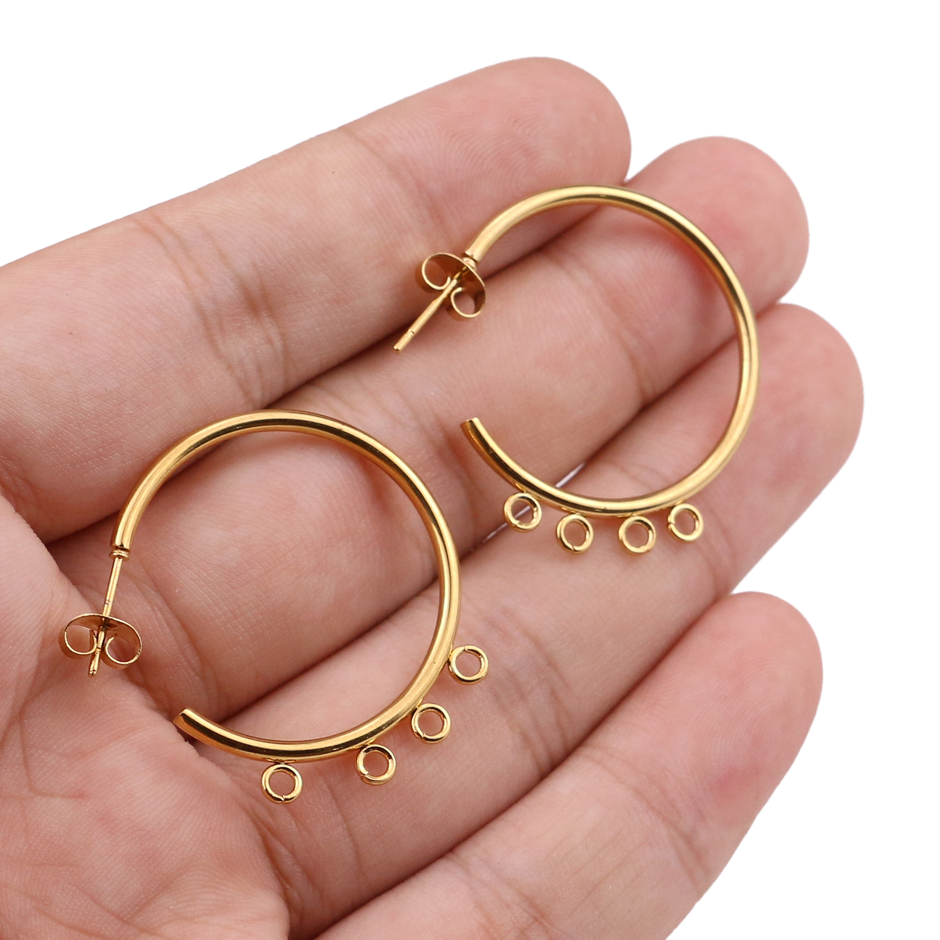 6pcs-2 loop brass heart connector,bronze tone oval tag heart connector