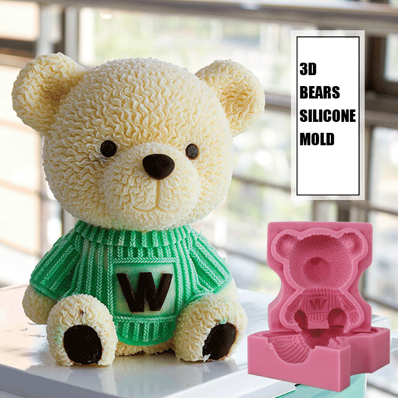 2 Stil 3D Tier Schwein Förmigen Silikon Fondantform Kuchen Dekor Backen