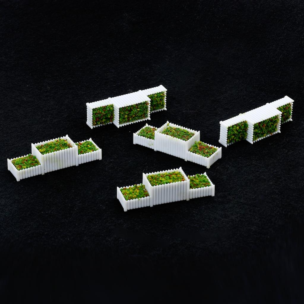 Details about   5pcs E Flower Beds Plants Mini Landscape Fairy Garden Dollhouse Decor 1/150 
