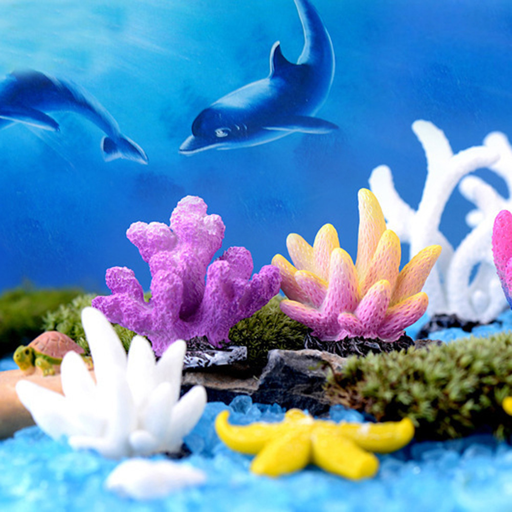 aquarium coral ornaments resin artificial coral non-toxic
