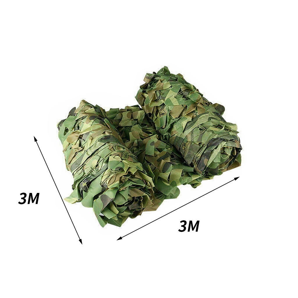 Camouflage Camo Net Cover Hide Netting Hunting Shoot Army Kids Woodland Camping 