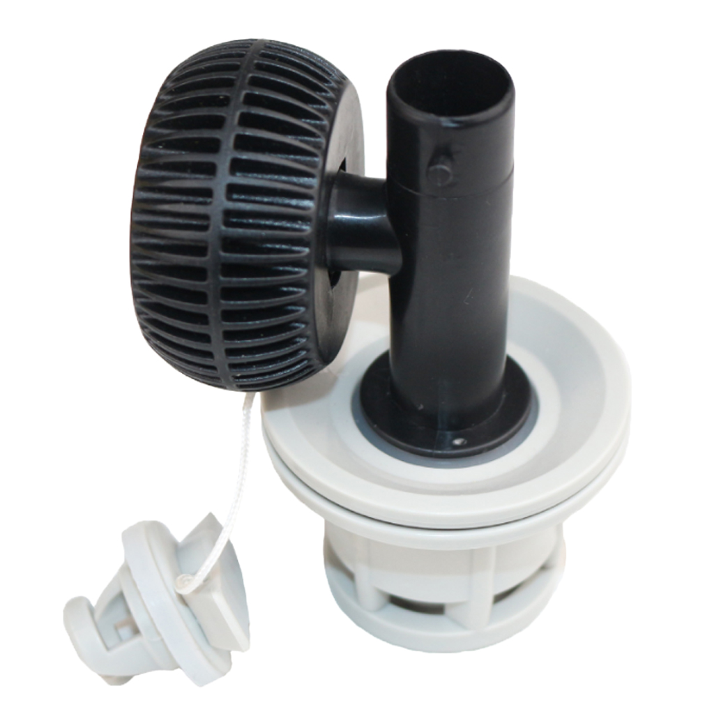 Inflatable Boat Kayak Raft Air Valve Adapter with Cap & Pressure Gauge