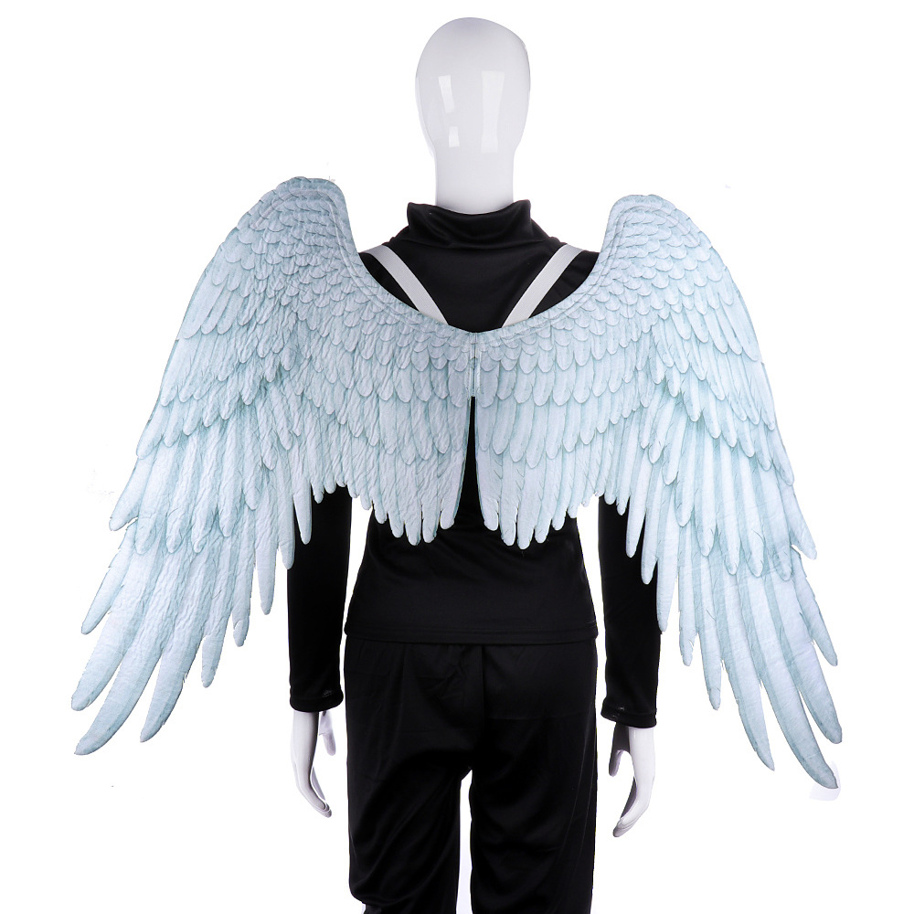 大きな翼の黒いコスプレ衣装,ハロウィーン,天使,悪魔,マルディ,グラの 