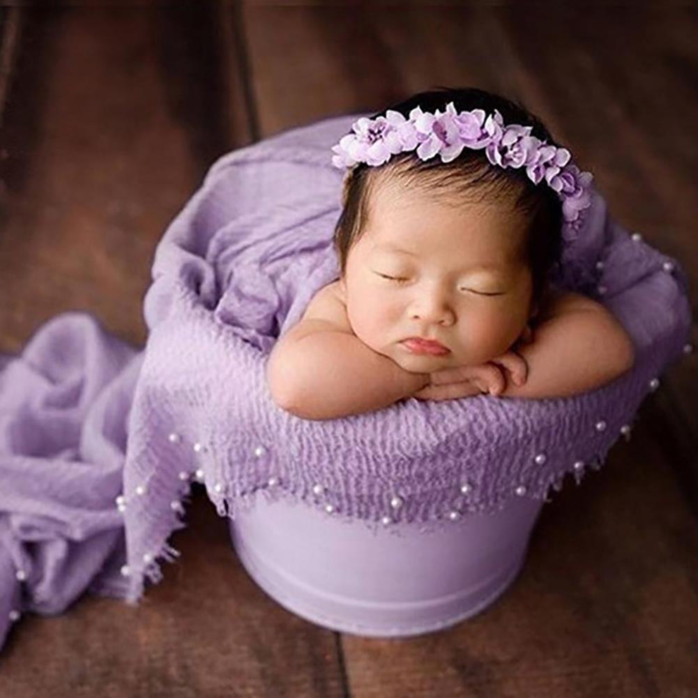 Nette Neugeborene Baby Unisex  Decke Stirnband Beanie DIY Fotografie 