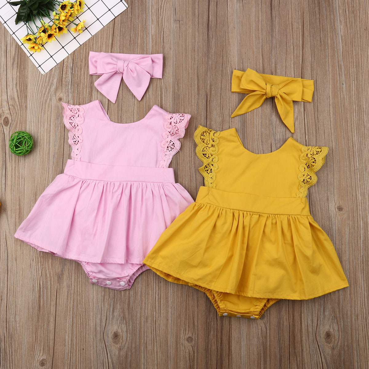 yellow dress romper