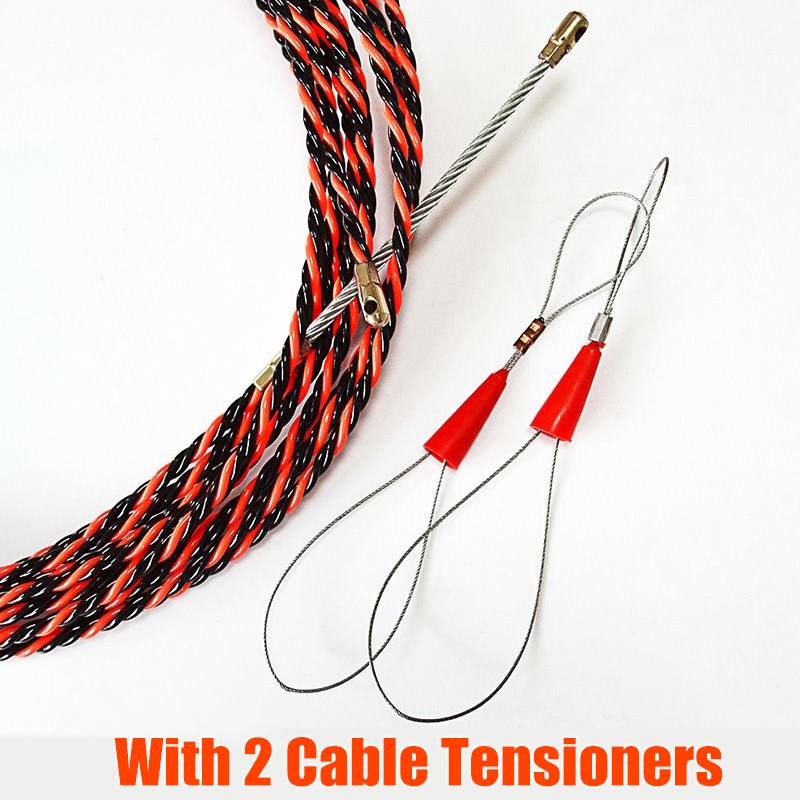 Description Picture 4 of item5-40M 5mm Cable Puller Fiberglass Electric Cable Wire Puller Electrical Tool Tape Cable Guide Device Push Duct Snake Rodder Fish