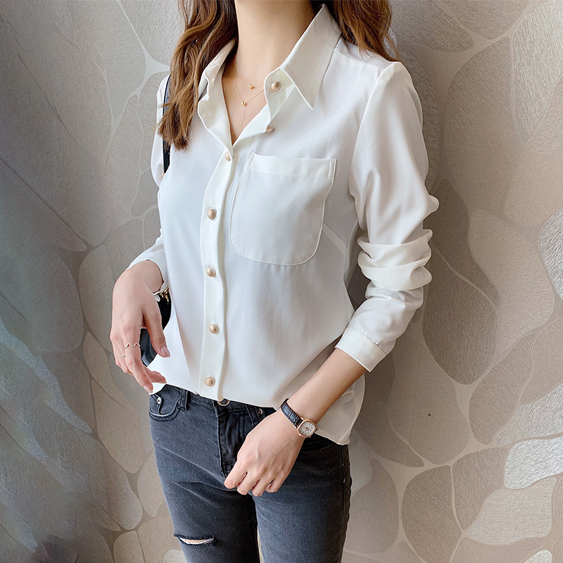 white polo long sleeve for ladies