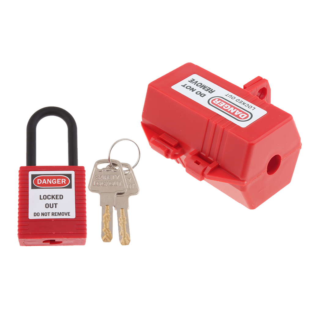 Safety Electrical Plug Lockout Box Plastic Power Plug Lock Out Padlock Tool 