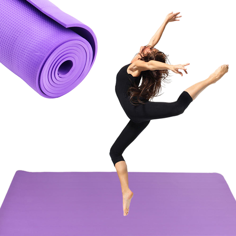 SIZE 5mm Non-Slip Yoga Mat Exercise/Gym/Camping blue&purple! 174cm x 62cm