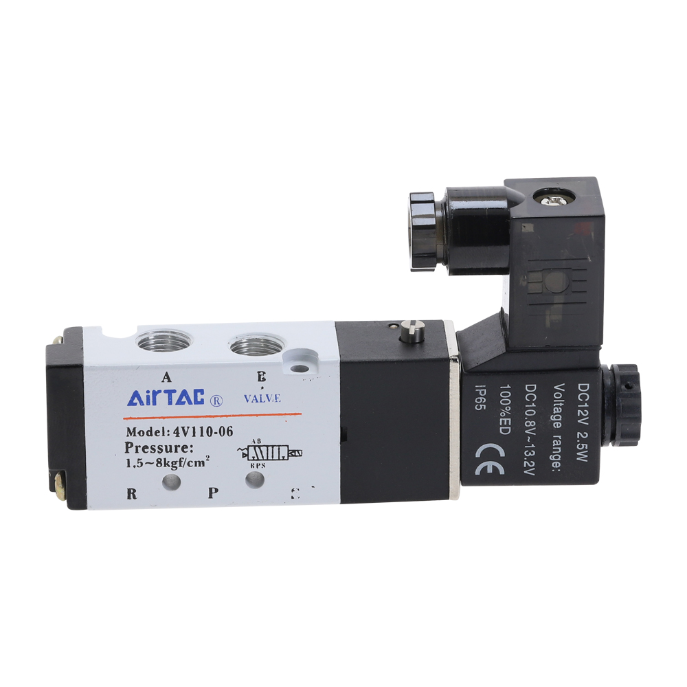 1PC neumática 5 forma 2 posición 1//8/" Airtac Solenoide Válvula 4V110-06 DC24V