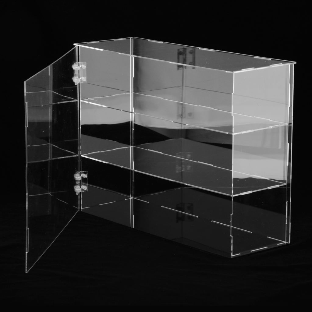 Clear Acrylic Display Case Dustproof Model Figures Protection Box