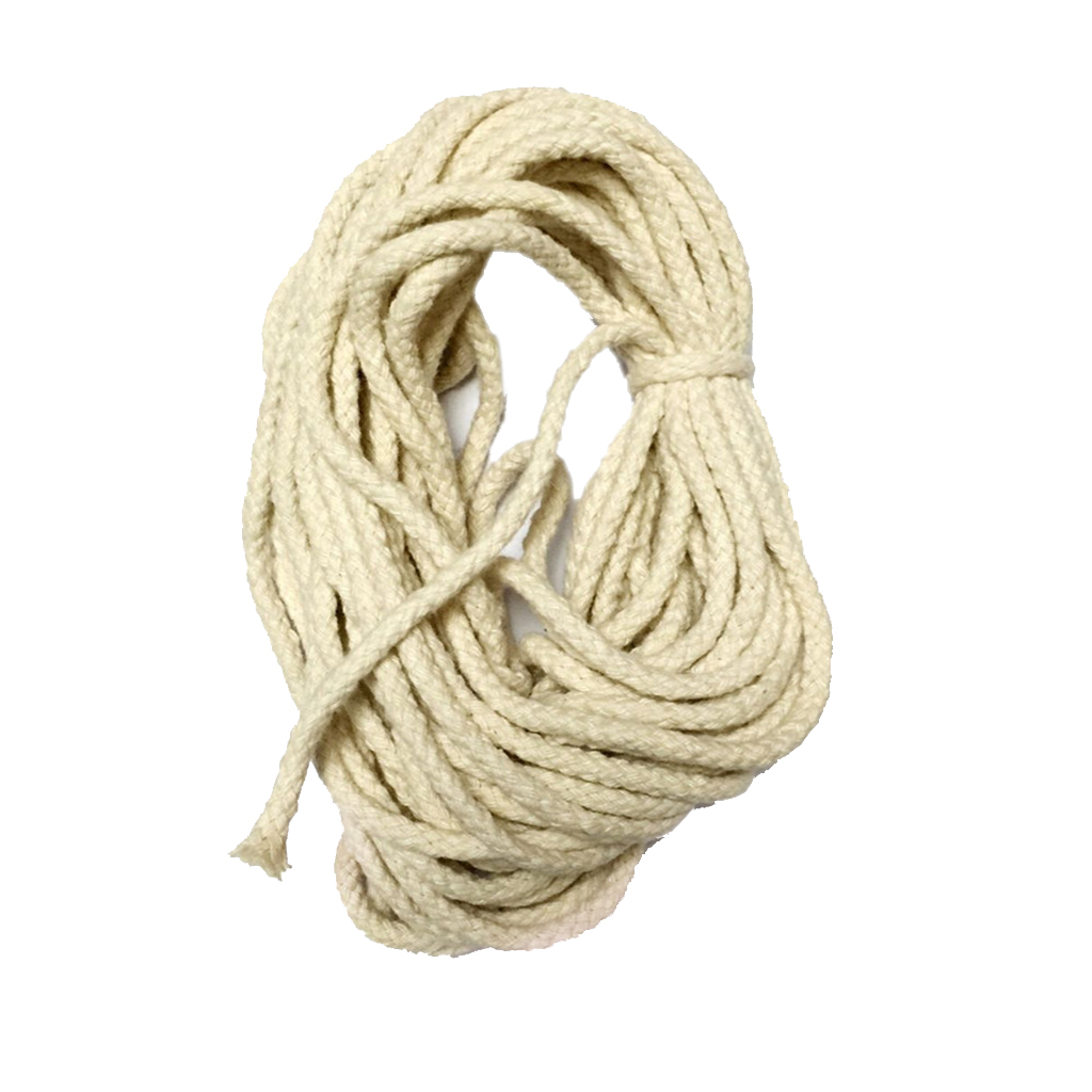 Natural Cotton Twine Braided Rope Piping Cord Sash String Craft T 